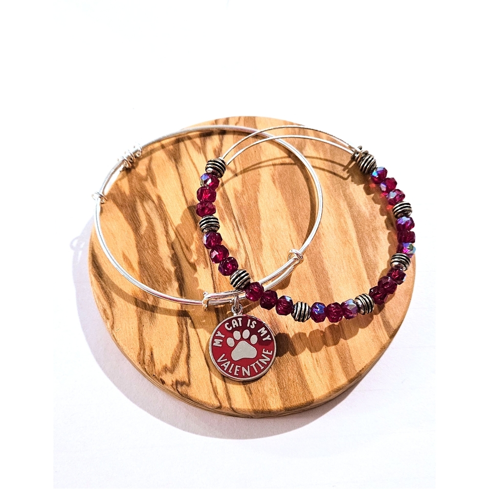 🐈‍⬛MY CAT VALENTINE Alex and Ani bracelet set
